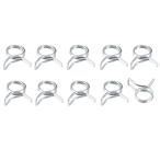 METALLIXITY spring шланг зажим 13 mm 10 шт двойной тросик spring сталь зажим 13.5 mm-14.5 mm наружный диаметр для Home сад шланг камера фиксация для 