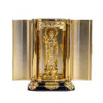仏像 地蔵菩薩 厨子入り(金メッキ/24金)_『安産祈願・子育ての守護尊』 高岡銅器 (じぞうぼさつZ)