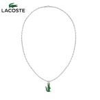 ショッピングラコステ ラコステ LACOSTE ネックレス アクセサリー ペンダント 2040228 ロゴ わに ワニ プレート グリーン シルバー カジュアル 男性 メンズ