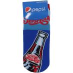 大人用靴下　ソックス　PEPSI　ペプシ　ブルー　ロゴ