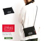 マンハッタンポーテージ Manhattan Portage サコッシュ ショルダーバッグ 斜め掛けバッグ トリプル ジッパー ポーチ メンズ レディース (mptzp)