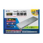 【在庫限り廃番品】サンワサプライ USB Type-C専用ドッキングステーション(HDMI/DisplayPort対応・PD対応) USB-CVDK6　M-7