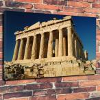 パルテノン 神殿 ギリシア 高級 キャンバス パネル 大 ポスター 76x50x3cm 海外 雑貨 グッズ 写真 ギリシャ 風景 街並み オシャレ 世界遺産