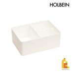 ホルベイン プラスチック角筆洗 足ゴム付・三仕切 (231106)