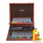 ショッピング鉛筆 ステッドラー カラトアクェレル 水彩色鉛筆 60色 木箱入セット クリエイティブボックス 125 W60-1