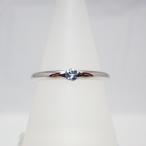 ショッピング天然石 シルバー925・日本製 一粒シンプル天然石リング・アクアマリン AH-87-AQ