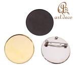 Yahoo! Yahoo!ショッピング(ヤフー ショッピング)ブローチ コサージュ 円形 丸 10個 内径35mm アクセサリー パーツ ハンドメイド 材料 金具 装飾 カラワク 空枠