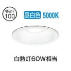 オーデリック 軒下用ベースダウン OD261825R Φ100 白熱灯60W相当 昼白色 調光 高演色 センサー連動対応タイプ 工事必要