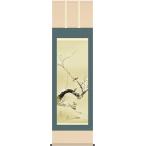 掛け軸 掛軸　酒井 抱一（さかいほういつ）・ 梅、雀（うめ、すずめ） 尺五　名作品　桐箱畳紙収納　風鎮付き