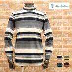 【アウトレット76%OFF】秋冬 GEEGELLAN タートルネック カットソー しっとり 天竺ジャージー ボーダー 刺繍 日本製 長袖 クラシコ きれいめ 大人 ジーゲラン