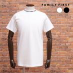 23春夏 FAMILY FIRST MILANO イタリー製Tシャツ TS2312 ネック ロゴ レタード ジャージー快適 ストリート モード 半袖 メンズ ファミリーファーストミラノ