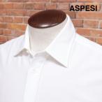 【期間限定ポイント5倍】【アウトレット75%OFF】ASPESI定番シャツ CE31 ANDREA メッシュ織り 清涼 無地 カッタウェイ 上品 長袖 30代 40代 50代 紳士