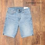 春夏 AMERICAN EAGLE デニム ハーフパンツ 3131-7470 快適 穿きやすい◎ ウォッシュ ダメージ加工 短パン リゾート サーフ 20代 30代 40代 メンズ artfish