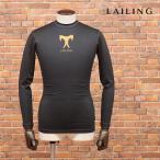 【期間限定ポイント5倍】LAILING ロゴ プリント モックネック シャツ カットソー Tシャツ インナー 長袖 ゴルフ
