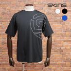 【アウトレット】SKINS ロゴ プリント 半袖 Tシャツ  184-27041 吸水速乾 UVケア 紫外線カット スポーツ