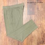 春夏 MAJESTIC FILATURES イージーパンツ M011-HPA036 清涼リネン ジャージー 無地 リラックス メンズ ワンマイル