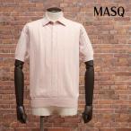 【期間限定ポイント11倍】【アウトレット】MASQ サマーニット ポロシャツ M5425-3039 透かし編みアーガイル イタリア製 半袖 レトロ お洒落 紳士