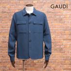 【期間限定ポイント5倍】25春夏 GAUDI シャツジャケット C511GU35017 ハリ コシ ツイル無地 ワーク調 ガウディ 新作 メンズ