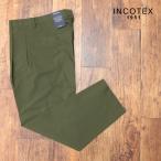24春夏 INCOTEX ジョッパーズ パンツ 1W0007 90400 さらっと綿 ワンタック ヌケ感 インコテックス インポート メンズ