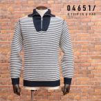 【期間限定P11倍 閉店SALE】【アウトレット】04651/A TRIP IN A BAG ハーフジップ サマーニット 7680.001 SEERSUCER TROYER ボーダー イタリア製 メンズ