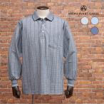 [ время ограничено отметка 15 раз ][ outlet ]MIERU сделано в Японии рубашка-поло .... лен . summer вязаный проверка способ . карман длинный рукав mi L Япония бренд 