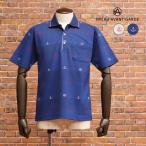 [ время ограничено P15 раз . магазин SALE][ outlet ]MIERU рубашка-поло с коротким рукавом сделано в Японии кальмар li. морской модный resort мужской одежда джентльмен mi L 