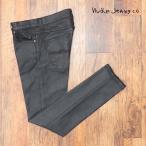 【期間限定ポイント5倍】Nudie Jeans デニムパンツ LEARN DEAN 112740 BACK 2 BLACK 快適 無地 テーパード イタリア製 メンズ ヌーディー ジーンズ