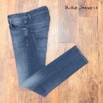 【期間限定ポイント5倍】Nudie Jeans デニムパンツ THIN FINN 112918 BLACK WEFT INDIGO 製品染 こなれ感 美脚 ヌーディー ジーンズ メンズ インポート