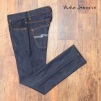 【期間限定ポイント15倍】Nudie Jeans デニムパンツ GRIM TIM 113506 DRY ECRU EMBO スリムストレート 定番 イタリア製 万能 30代 40代 メンズ プレゼント