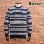 【期間限定ポイント5倍】24AW Barbour 丸首ニット MKN1027BL92 ウール100%ジャガード ノルディック柄 レトロ バブアー メンズ プレゼント