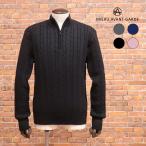 【期間限定ポイント10倍】秋冬 MIERU 長袖ニット 日本製 ハーフジップ ケーブル編み ウール100％ セーター 上品 洗練 40代 50代 60代 メンズ 紳士 ミエル