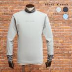  осень-зима Heal Creek длинный рукав mok шея рубашка 001-29010 сделано в Японии стрейч UV cut .. повышение температуры ... Golf мужской Heal Creek 