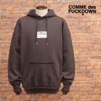 COMME des FUCKDOWN パーカー イタリア製 カットオフ ロゴパッチ 裏毛 スウェット ストリート カジュアル メンズ コムデファックダウン