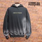 【期間限定ポイント10倍】COMME des FUCKDOWN パーカー イタリア製 グラデーション ロゴ プルオーバー フーディー 裏毛 スウェット メンズ コムデファックダウン