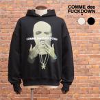 COMME des FUCKDOWN パーカー イタリア製 ビッグプリント フーディー スウェット ストリート インポート メンズ コムデファックダウン