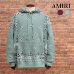 ショッピングバンダナ 【期間限定ポイント5倍】秋冬 AMIRI  ニットパーカー AW23MKH006 ジャガード バンダナ柄 BIGシルエット イタリア製 アミリ メンズ