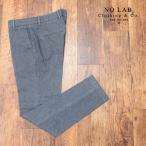 【期間限定ポイント10倍】秋冬 NO LAB Clothing＆Co. 美脚パンツ 綿オックス ストレッチ ウォッシュ加工 イタリア製 メンズ 30代 40代