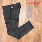 REPLAY 美脚デニムパンツ MM914.000.333.BA8 ストレッチ コーティング加工 スタッズ イタリア製 メンズ リプレイ