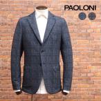 ショッピングレトロ 【期間限定ポイント10倍】秋冬 PAOLONI ジャージー ジャケット 裏起毛 あたたか チェック柄 ノーパッド パオローニ メンズ 楽ちん レトロ