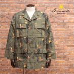 【期間限定ポイント10倍】秋冬 GIANNETTO 中綿ミリタリージャケット G-41 JACKET 幾何学プリント イタリア製 ジャンネット メンズ インポート