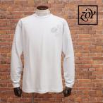ショッピングポイント10倍 【期間限定ポイント10倍】秋冬 ZOY 長袖モックネックTシャツ 071414010 日本製 ラグランスリーブ マイクロドット 総柄 プリント メンズ ゴルフ 紳士 ゾーイ