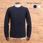 【期間限定ポイント10倍】秋冬 Nudie Jeans クルーネックニット BEN ROUND NECK SPECIAL RIB ウール ローゲージ セーターメンズ 紳士 ヌーディージーンズ