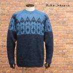 【期間限定ポイント10倍】秋冬 Nudie Jeans クルーネックニット BJARNAR ENTO ノルディック柄 ローゲージ セーター 丸首 メンズ 紳士 ヌーディージーンズ