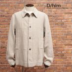【期間限定ポイント10倍】春夏 D/him フレンチリネン シャツジャケット 0705-120-221  ドンゴロス 麻100％ メンズ 紳士 ディーヒム