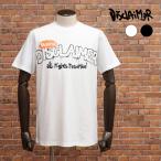 【期間限定P11倍 閉店SALE】DISCLAIMER プリントTシャツ ジャージー快適 バックプリント ストリート 半袖 メンズ インパクト 個性