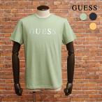 【期間限定P11倍 閉店SALE】GUESS 半袖Tシャツ KM2K1429 立体ロゴ グラデーション プリント クルーネック 綿100％ コットン カジュアル メンズ ゲス