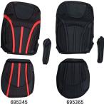 【値下げ】JET DX シートカバー Fit / フィット 運転席側用 黒/赤糸 黒/黒糸 三菱ふそう 大型 17スーパーグレート ベルトインシート用 695345 695365