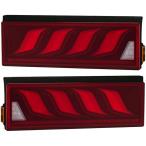 花魁 LEDテール COMBO 炎 L 大型サイズ レッドレンズ / グロスブラック LRセット ULA＆SEA搭載 24V OCHN-RG-L