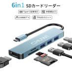 6in1HUB Type-C 接続 ハブ HDMI 4K出力 USB 3
