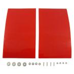 大自工業 Meltec 軽トラ職人シリーズ ドロヨケ レッド 泥よけ 2枚セット 300×175mm 泥はね 飛び石防止に 軽トラック用 TK-666
